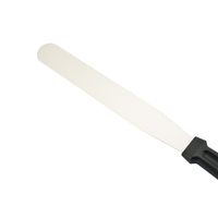 Couteau de décoration de gâteau flexible en acier inoxydable avec poignée en PP