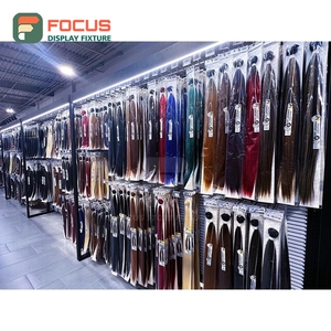 Présentoir mural haut de gamme pour perruques, étagère multi-niveaux, présentoir de magasin, équipement de présentation - Product Image 6