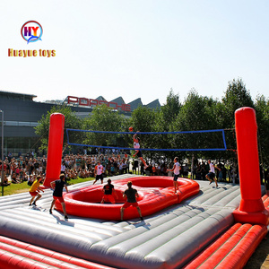 Vente chaude : Jeu aquatique vert pour sauter, autres produits <span class=keywords><strong>de</strong></span> parc d'attractions, terrain <span class=keywords><strong>de</strong></span> volley-ball sur trampoline pour <span class=keywords><strong>lac</strong></span>/mer pour le plaisir. - Product Image 2