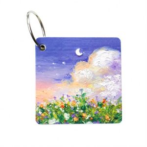 Customizable 80-Page <b>Memo</b> <b>Pad</b> Notebook New Oil Painting Landscape Design Loose-leaf Pocket Notepad for School Students Top Coil - Product Image 5