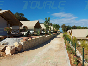 <span class=keywords><strong>Tende</strong></span> glamping con tenda da bagno <span class=keywords><strong>safari</strong></span> tenda hotel opzionale altri accessori bagno/pavimento/tenda - Product Image 2