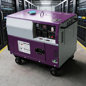 เครื่องกำเนิดไฟฟ้าดีเซลแบบพกพา 50/60HZ 3KW-15KW ทองแดงแบบเกลียว 220V/230V/380V ระบายความร้อนด้วยอากาศ พร้อมระบบเก็บเสียง มีเอาต์พุต DC สตาร์ทอัตโนมัติ ATS - Product Image 1