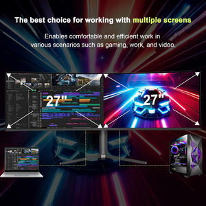 Écran d'ordinateur de bureau LCD pour <span class=keywords><strong>gamer</strong></span>, écran incurvé de type poisson, dalle IPS VA, rétroéclairage LED, HDR, ultra-fin, 49 pouces, pour le bureau, la maison et les entreprises - Product Image 3