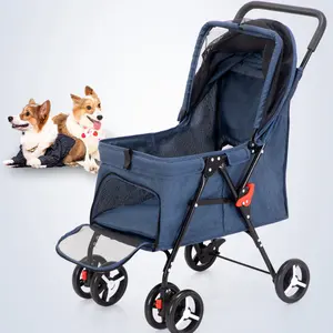 Kinderwagen, Opvouwbare En Lichtgewicht Materiaal Kinderwagen Kan Worden Gebruikt Door Kleine En Middelgrote Honden En Katten