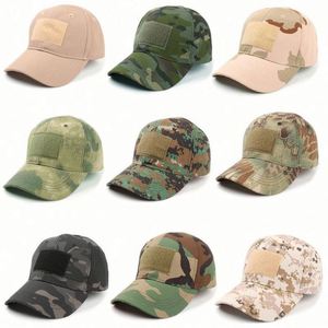 Gorras de Béisbol Tácticas de Camuflaje para Pesca al Aire Libre, Gorras de Béisbol con Apliques Bordados y Parches Mágicos Personalizados - Product Image 4