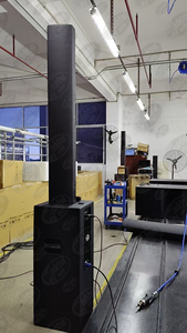 מערכת הגברה ניידת 6*5 אינץ' רמקול עמודי, מערכת סאונד די ג'יי, מערך קווי מיני, מערכת סאונד חיה, ניאודימיום 2000W, עץ ליבנה - Product Image 4