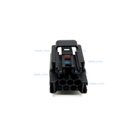 Conectores de Carcasa para Enchufes Automotrices de 6 Pines, Impermeables, de Nylon 7063H-1.5-21