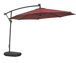 Venta caliente grande resistente 3M jardín playa plátano voladizo sombrilla <span class=keywords><strong>Patio</strong></span> Led sombrilla con luces solares - Product Image 2