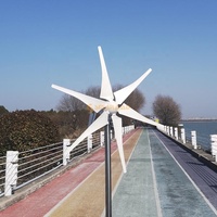 Générateur d'éoliennes horizontales à énergie nouvelle de 1 kW 12 V 24 V fabriqué en Chine pour une utilisation domestique, contrôleur MPPT gratuit