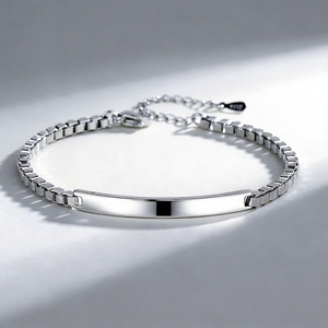 Braccialetti Personalizzati per Coppie, Gioielli in Acciaio Inossidabile Incidibili per Innamorati e <span class=keywords><strong>Migliori</strong></span> Amici - Product Image 5