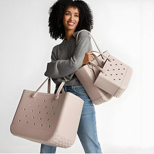 Borsa in EVA per il Tempo Libero, Grande Capacità, Impermeabile, Lavabile, Resistente, Borsa da Spiaggia per Donne, Viaggi Estivi, <span class=keywords><strong>Shopping</strong></span> all'Aperto - Product Image 2
