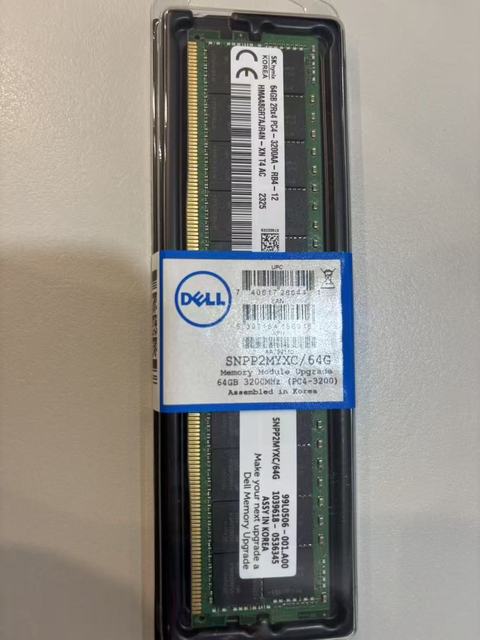 AC239379 SNPJ52K5C/64G 64GB DDR5-4800 ECC RDIMM PC5-38400R Dual Rank X4 Replacement Memory Server Stock