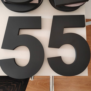 Wholesale Custom Large Floating Exterior Black White PVC <strong>House</strong> <strong>Number</strong> Sign For Building Business Home - Product Image 2