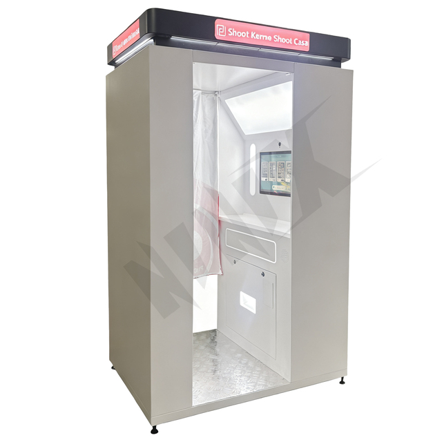 Coin Operated Photo Booth ID Passport Picture Printing Cabin Self Service Digital Portrait Studio Smart Imaging Kiosk