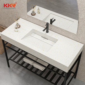 Lavabo da <span class=keywords><strong>Bagno</strong></span> in Pietra Artificiale con <span class=keywords><strong>Lavandino</strong></span> per Lavaggio Mani, Superficie Solida Colorata - Product Image 1
