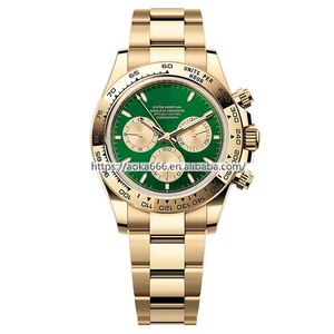 Montre homme chronographe GMT de luxe de haute qualité avec mouvement mécanique automatique Seiko, acier inoxydable 904L, logo personnalisé, saphir - Product Image 6