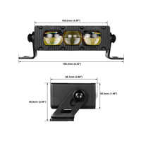Feux de conduite à LED matriciels 90W, faisceau haut/bas, feux auxiliaires cachés dans la calandre pour camion et SUV