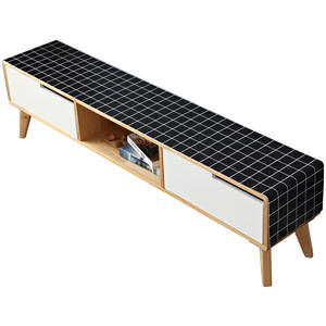 ผ้าคลุมตู้ทีวี PVC สีพื้น ผ้าปูโต๊ะกันน้ำ สไตล์นอร์ดิก สำหรับใช้ในบ้าน ผ้าคลุมกันฝุ่นแบบย้อมสีเรียบ - Product Image 2