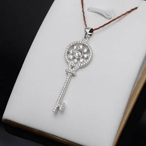 Colgante de Plata S925 de Moda Europea y Americana, Soporte para Colgante con 7-8 Perlas, Colgante DIY para Llaves para Mujer - Product Image 4