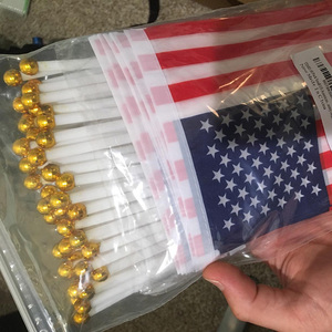 Logo personnalisé de football, drapeau à main, Logo personnalisé imprimé Pe, drapeau à main avec poteau PP - Product Image 6