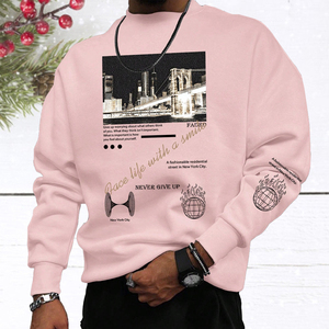 Fabrika özel yuvarlak boyun kazak erkek gevşek katı renk kazak dış ticaret kazak erkek uzun kollu - Product Image 5