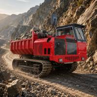 Rubiote Mini-dumper sur chenilles 12 tonnes tout-terrain, moteur diesel Yanmar, haute efficacité pour travaux de génie civil