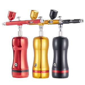 Ensemble de pompe à air pour aérographe, alimentation par gravité, double action, alimenté par USB, portable, pour la décoration de gâteaux, fournitures artisanales, réparation de meubles - Product Image 2