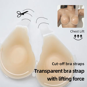 Onzichtbare Lift Zelfklevende Siliconen Beha Waterdichte Backless Push-Up Zware Borsten Plus Size Borstlift Extra Grote Intimi Voor - Product Image 6
