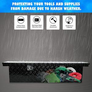 Camión Cama Almacenamiento Heavy Duty Pickup Debajo del cuerpo Caja de herramientas de aluminio para camiones con llaves de bloqueo - Product Image 5