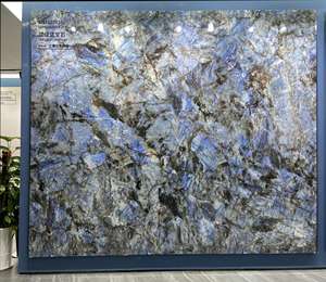 Dalle <span class=keywords><strong>de</strong></span> pierre frittée en saphir bleu foncé poli <span class=keywords><strong>de</strong></span> 2400x1200x9mm pour panneau mural décoratif <span class=keywords><strong>de</strong></span> <span class=keywords><strong>fond</strong></span> <span class=keywords><strong>de</strong></span> télévision - Product Image 4