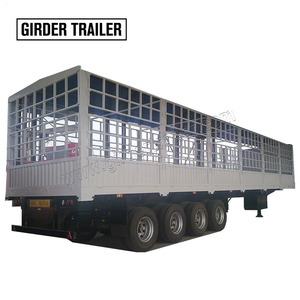 Semirremolque de Acero de 3 Ejes y 40/48 Pies con Cuello de Cisne, Doble Plataforma, para Transporte de Animales, Ganado, 6 <span class=keywords><strong>Caballos</strong></span>, 60 Toneladas, en Venta - Product Image 3