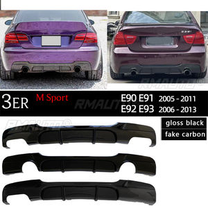 Diffuseur E92, Spoiler de pare-chocs arrière noir brillant pour BMW Série 3 E9X E90 E91 E92 E93 M Sport 316i 318i 320i 323i - Product Image 1