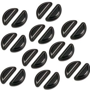 Cuscinetti Nasali in Silicone Ultra-Morbidi con Adesivo Antiscivolo per Occhiali <span class=keywords><strong>da</strong></span> Vista e <span class=keywords><strong>da</strong></span> <span class=keywords><strong>Sole</strong></span>, Nero e Bianco, Vendita all'Ingrosso - Product Image 5