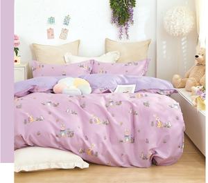 200TC buena calidad 100% algodón sábana dormitorio infantil edredón perro y gato dibujos animados diseños juego de cama - Product Image 4