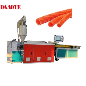 Machine d'extrusion de tuyaux électriques ondulés à paroi simple en polyéthylène haute densité (HDPE) pour autoroute - Product Image 1