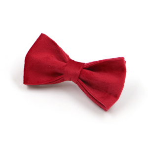 Vente en gros de chien en velours rouge avec logo privé personnalisé Collier de chien innovant avec laisse et noeud papillon porte-sac à crottes - Product Image 3