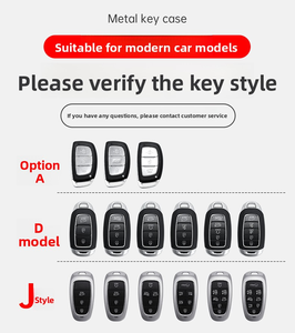 Housse de clé pour Hyundai Tucson L 2022-2023, nouvelle coque de protection en métal pour clé de voiture Tucson L de cinquième génération, protection B - Product Image 6
