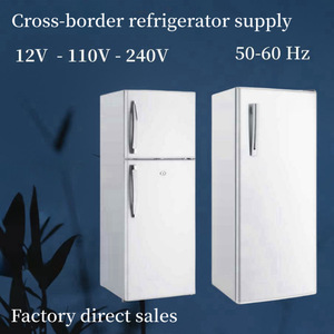 Oem tủ lạnh 220V50Hz đôi cửa kích thước nhỏ không có Frost Tủ đông Sliver thấp watt năng lượng cho bộ phận sử dụng - Product Image 3