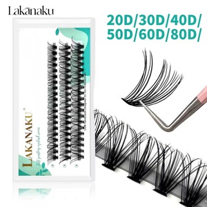 Lakanaku Cluster <b>Lashes</b> 20D 30D 40D 50D 60D 80D DIY Eyelash Extension <b>Kit</b> - Product Image 3