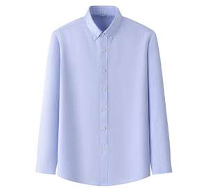Camisa de Textil <span class=keywords><strong>Oxford</strong></span> Lavada 100% Algodón, Última Moda 2025, para <span class=keywords><strong>Hombre</strong></span>, Casual, de Negocios, Blanca - Product Image 4