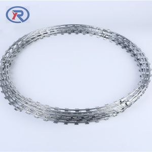 <span class=keywords><strong>Fil</strong></span> barbelé anti-escalade BTO-22 en <span class=keywords><strong>fer</strong></span> galvanisé à chaud / <span class=keywords><strong>Bobine</strong></span> <span class=keywords><strong>de</strong></span> clôture en treillis métallique à double torsion haute résistance avec lames <span class=keywords><strong>de</strong></span> rasoir - Product Image 5