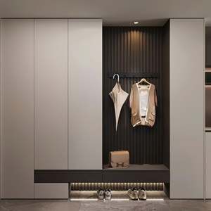 Armoire coulissante de qualité supérieure, espace de rangement ample pour les vêtements, pour la maison ou la chambre d'hôtel - Product Image 1
