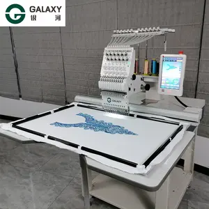 HOT SALE in African Market ! Galaxy Single Head commercial Embroidery Machine for hat/uniform/traditional dress