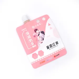 Zhongbao China fábrica durável bebê-prova tampa bico saco com bocal jorro saco para suco jorro malotes