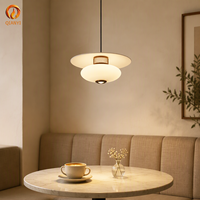 Luminaire suspendu LED contemporain en métal noir, décoration de salon, verre rond, cuisine, bar, 7W, luminaire suspendu au plafond