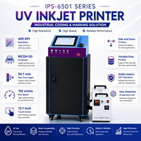 Imprimante jet d'encre piézoélectrique industrielle à séchage UV LED pour impression haute résolution de données variables sur sacs en plastique, papier et films