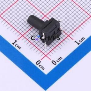 TS017A-TBY1EH10.0 Tactile Switch SMD-4P,6.1x6.1mm Switch Single Pole Single Throw Round Button 1.8N Vertical Mount - Product Image 2