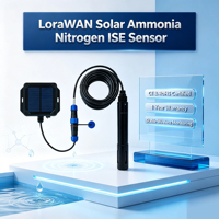 Capteur ISE d'azote ammoniacal solaire LoRaWAN pour la surveillance des décharges d'eaux usées et de la conformité des eaux de surface