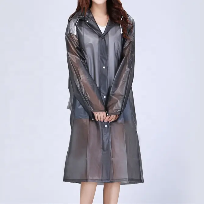 Unionpromo Custom Logo Outdoor Eva Rain Coat Plastic Raincoats