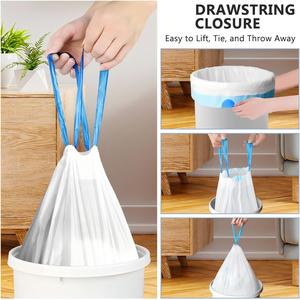 ถุงขยะหัวหมาเหิงชุน 4 แกลลอน แบบมีเชือกรูด, ถุงขยะสำหรับห้องน้ำ, ถุงขยะที่ไม่ขาดง่าย - Product Image 3